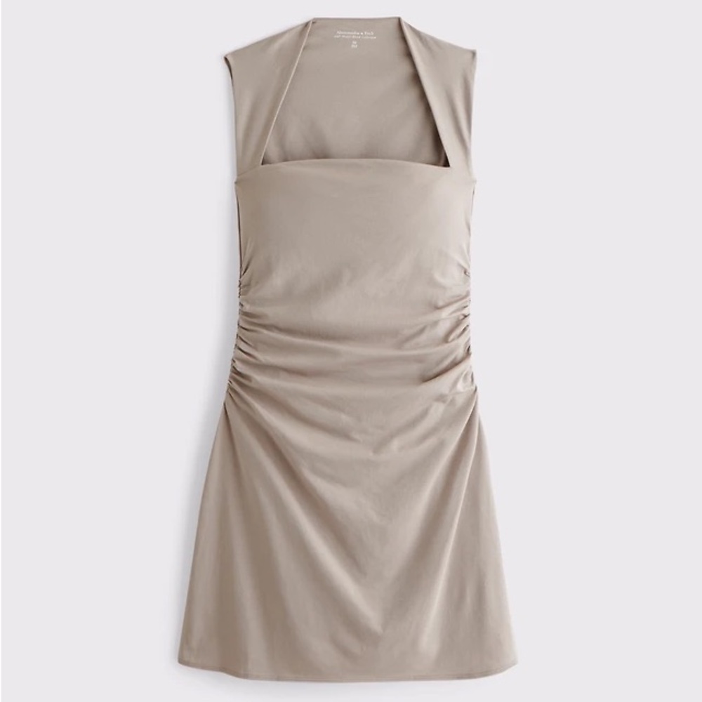 Abercrombie & Fitch Taupe Halter Mini Dress
